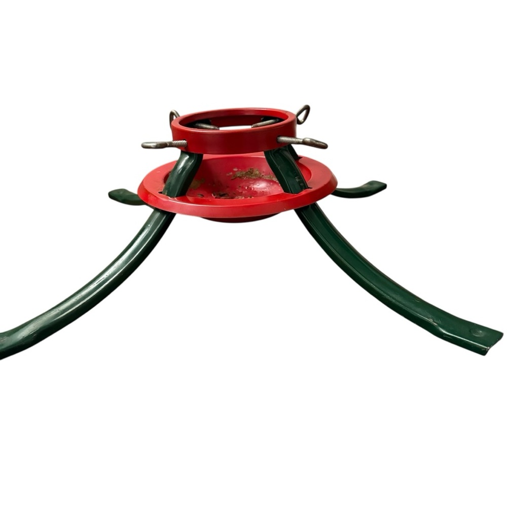 VTG MCM Real Christmas Tree Stand 4” Red Green National Machine Products Canada - Picture 3 of 17